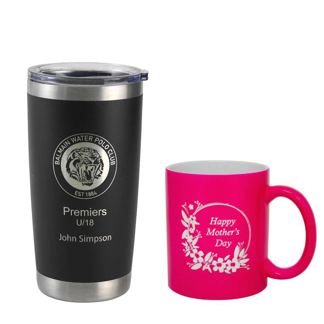 Engraving cups and mugs
